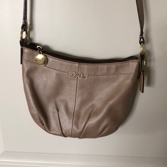 Rose Gold Coach Crossbody Bag - Picture 1 of 4